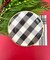Stylish 9" Black & White Buffalo Plaid Plates with Gold Trim – Elegant Disposable Dinnerware for Any Event